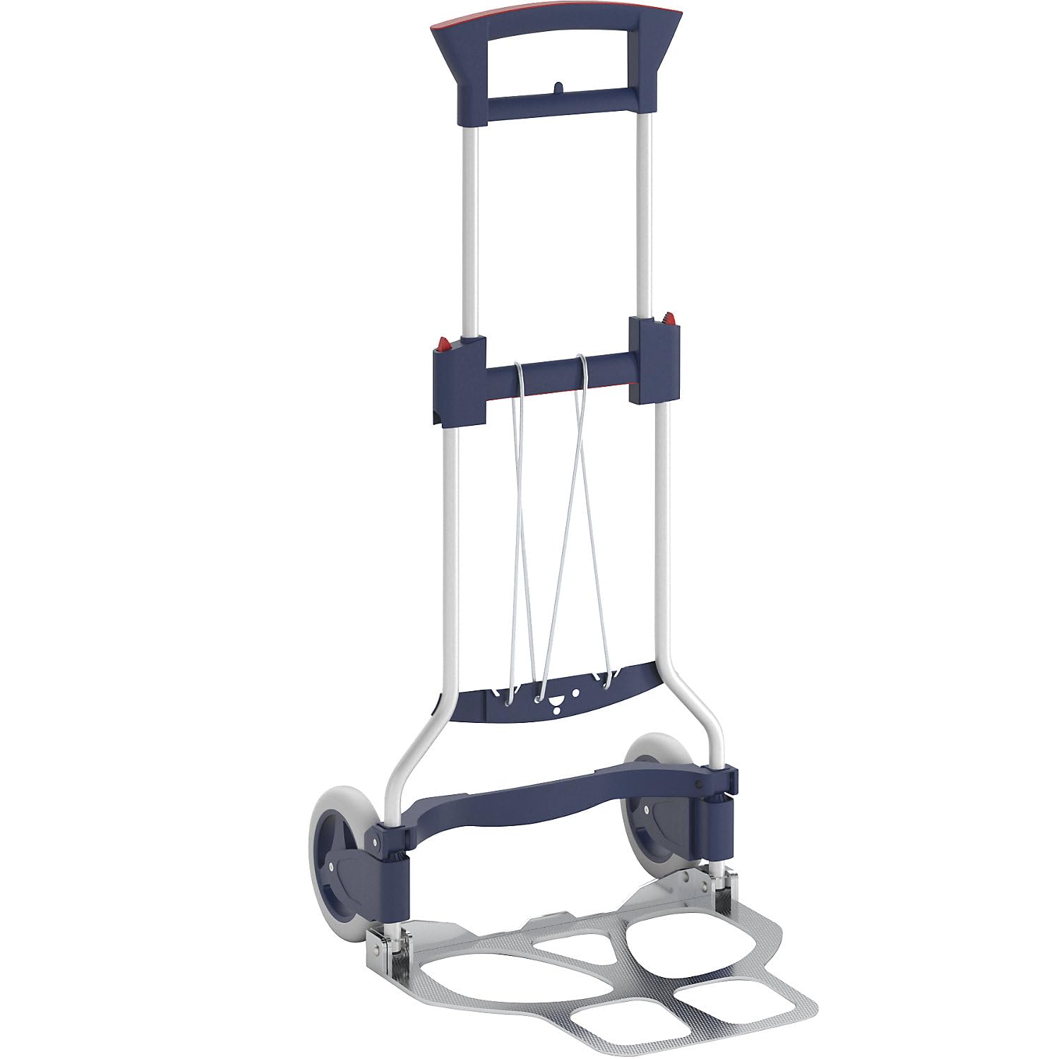 Certeo | Sackkarre | Aluminium | alusilber | Tragfähigkeit 125 kg | Klappbar, RuXXac®-cart BUSINESS XL, Tragfähigkeit 125 kg