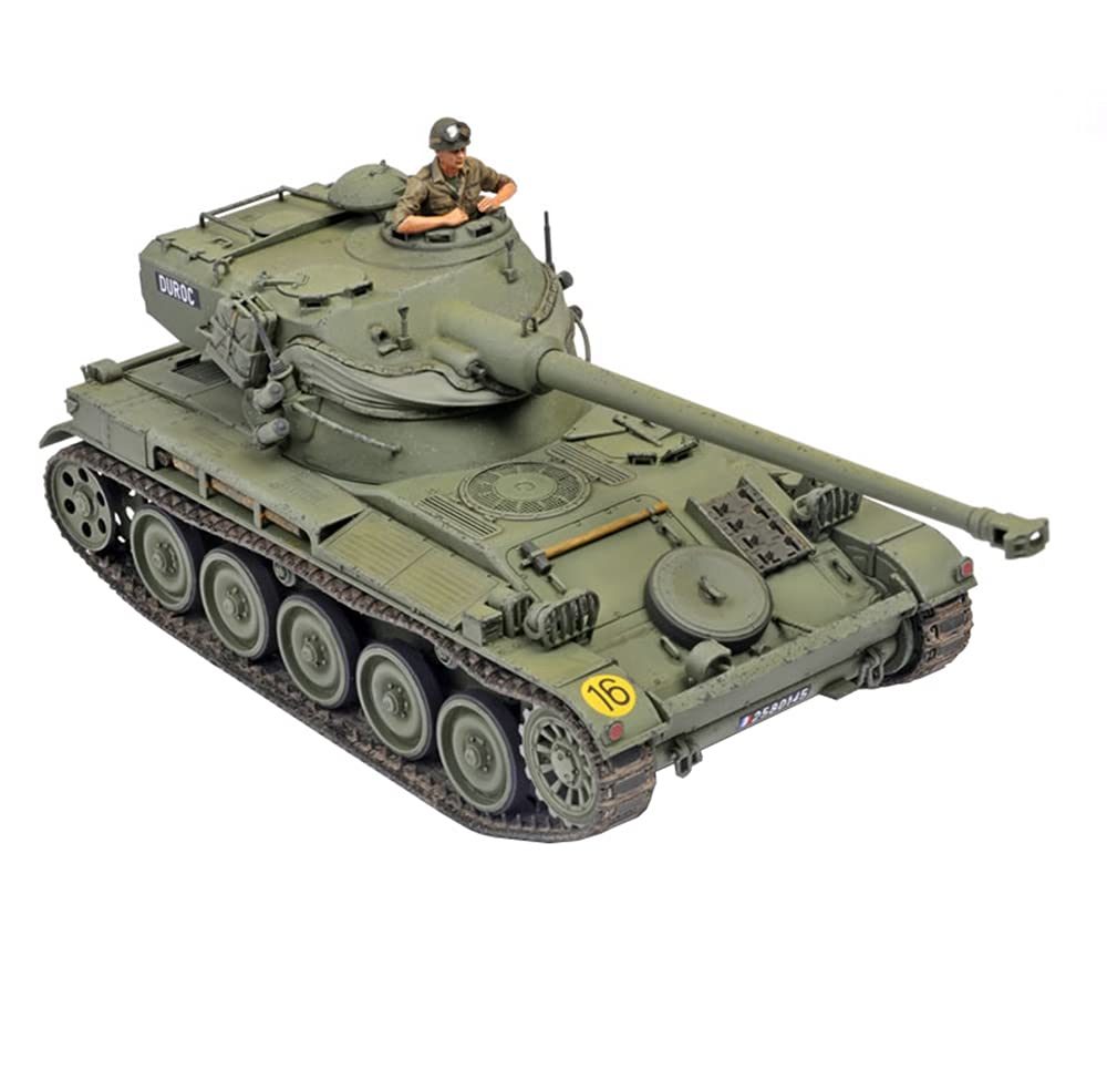 T-Toy Tank Puzzle Plastic Model Kits, 1/35 Scale French AMX-13/90 Light Tank Model, Toys and Gift, 5