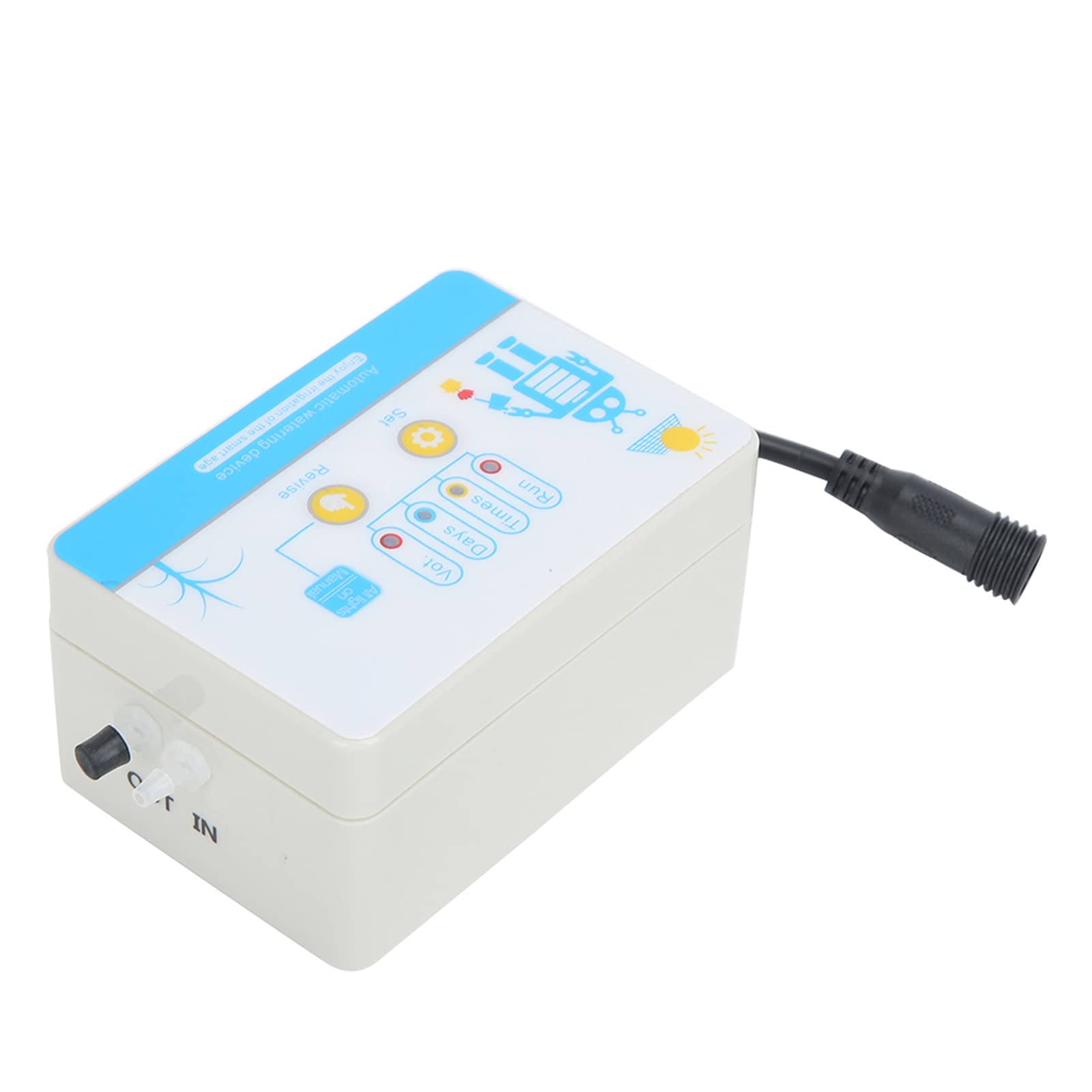 Kit Controller Automatico per Irrigazione a Goccia Solare con Timer per L'acqua per Giardino e Serra Materiale ABS da 856 G Impermeabile