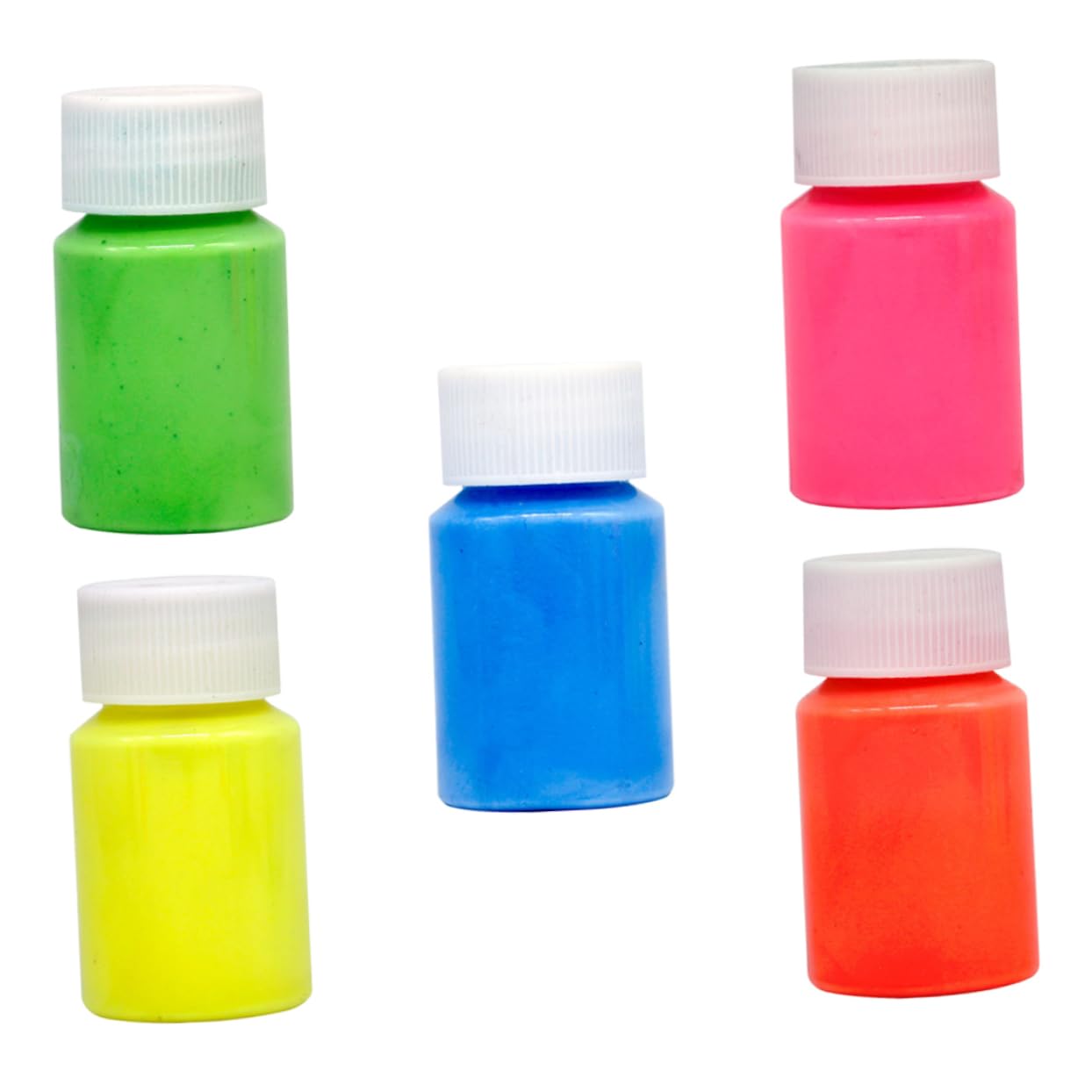 Uonlytech 3 Set Vernice Fluorescente Luminescente Neon Che Al Per E Arancione Blu Rosa 5 Pezzi*3