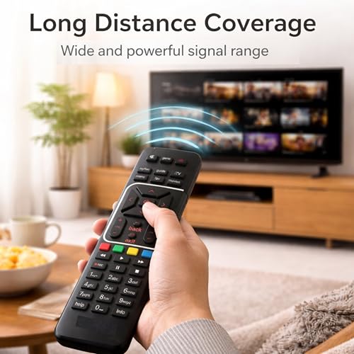 Image of Original Remote Control Compatible with Airtel Digital Dish TV DTH | SD & HD Recording | Setup Box Remote, Shining Black | 1 Piece
