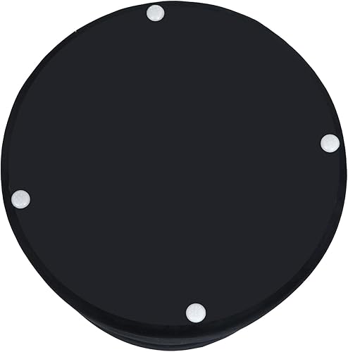 Miniatura 4 de Joveco Juego de 2 otomanas redondas de terciopelo para almacenamiento, reposapiés tapizado, mesa auxiliar con banda tejida para sala de estar y