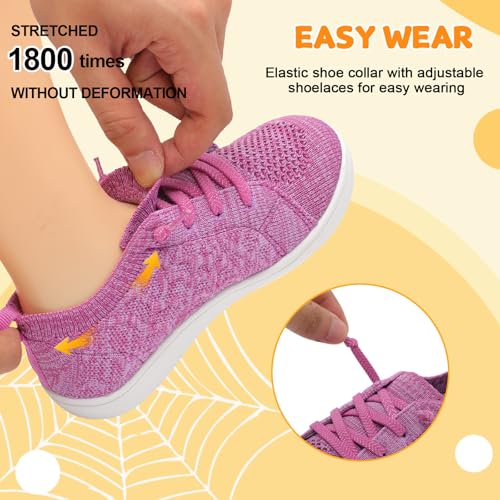 Image of JOINFREE Toddler Shoes Girls Boys Wide Barefoot Shoes Minimalist Walking Sneakers Zero Drop Slip on Tennis Shoe Breathable Naturally Flexible
