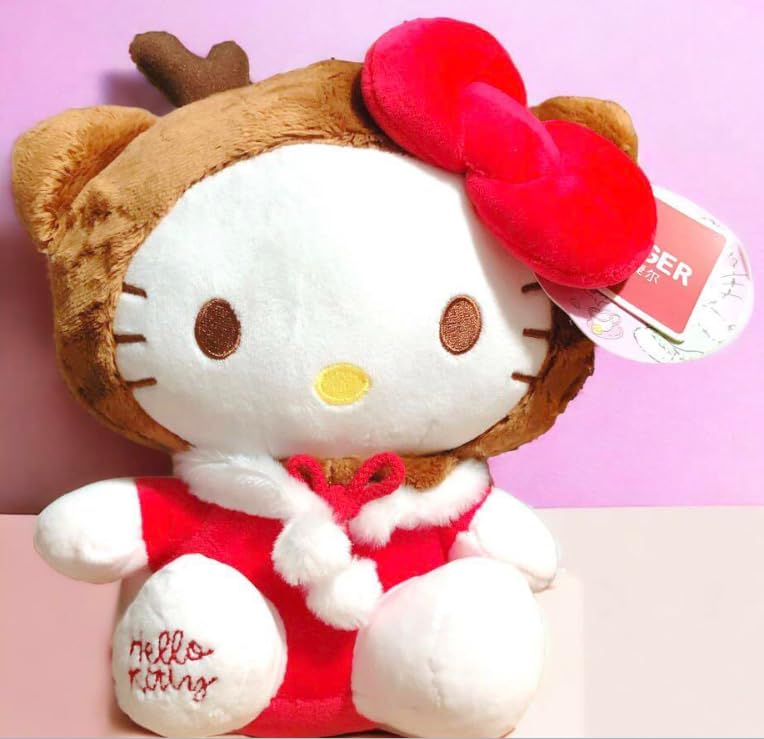 Amazon.co.jp: サンリオ 海外限定 キティ ぬいぐるみ サンタ トナカイ 