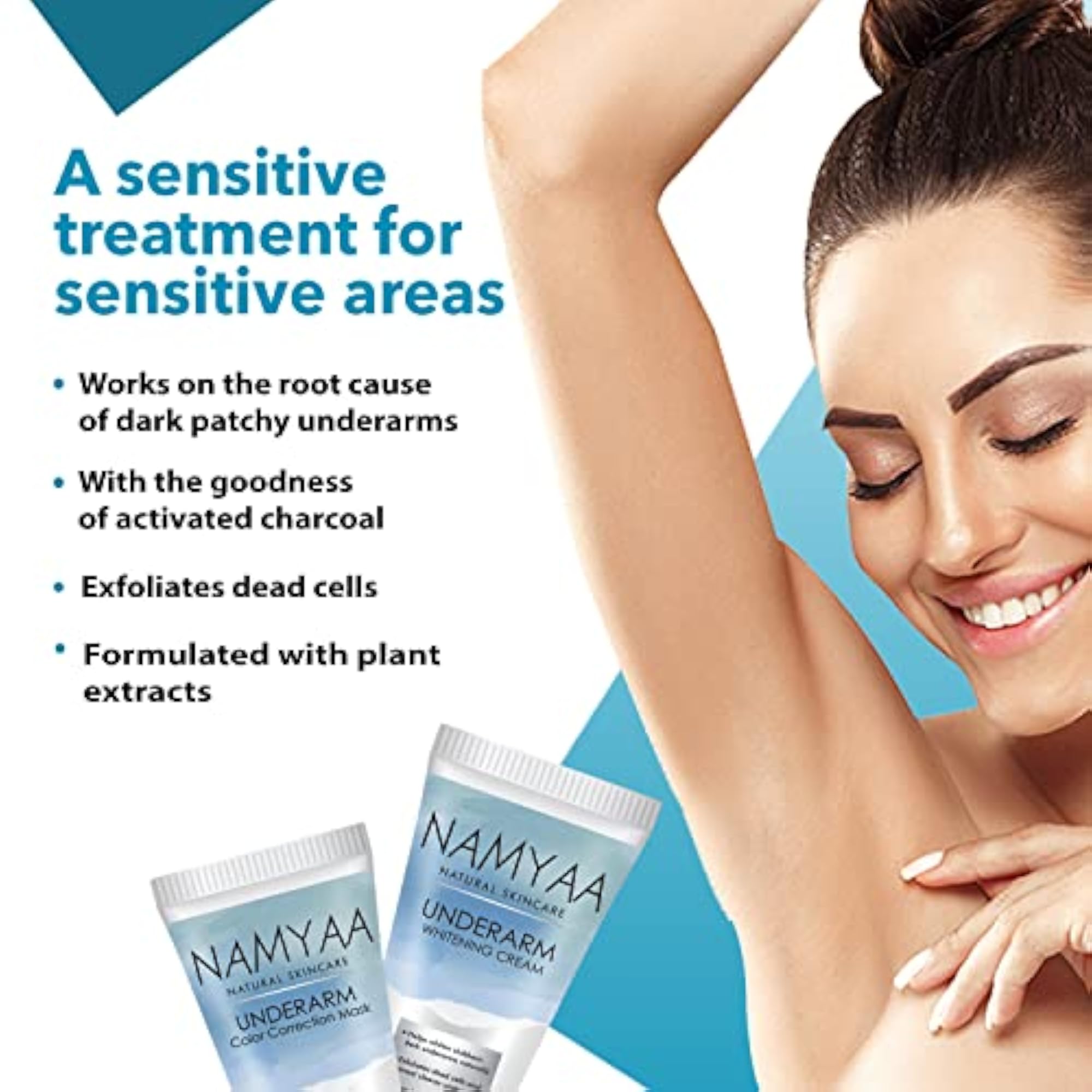 Dark Underarm Kit with Cream & Color Correction Mask