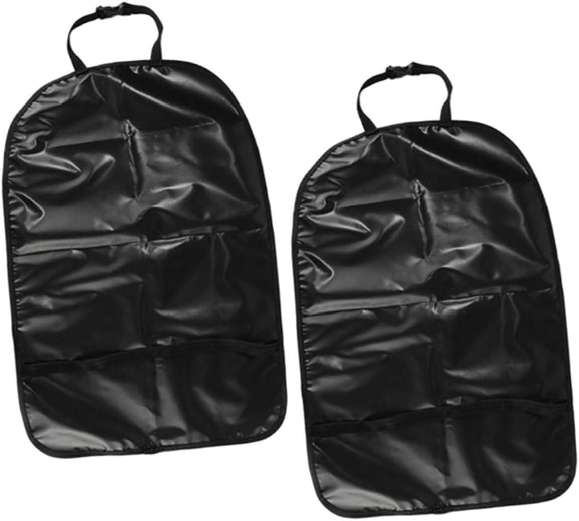 Kisangel 2pcs Kick Mats for Back Car Seat Covers -Kick Backseat Protectors for Boy Girl Easy to Install and Clean Foot Rest Covers
