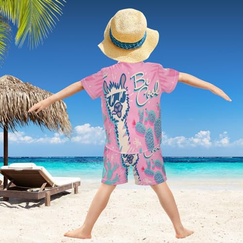 Image of visesunny Boys 2 Pieces T-shirts and Shorts Floral Tops & Shorts Summer Outfits 3-10 Years Clothes