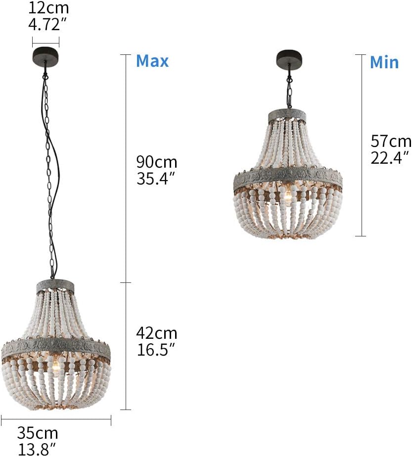 🔥 Crаzу Dеаlѕ Newrays Wood Bead Chandelier Pendant Gray White Finishing Bohemian Boho Beachy Ceiling Lamp Light Fixtures( Antique White) Blасk Frіdау - 60% оƒƒ Newrays Wood Bead Chandelier Pendant Gray White Finishing Bohemian Boho Beachy Ceiling Lamp Light Fixtures( Antique White)