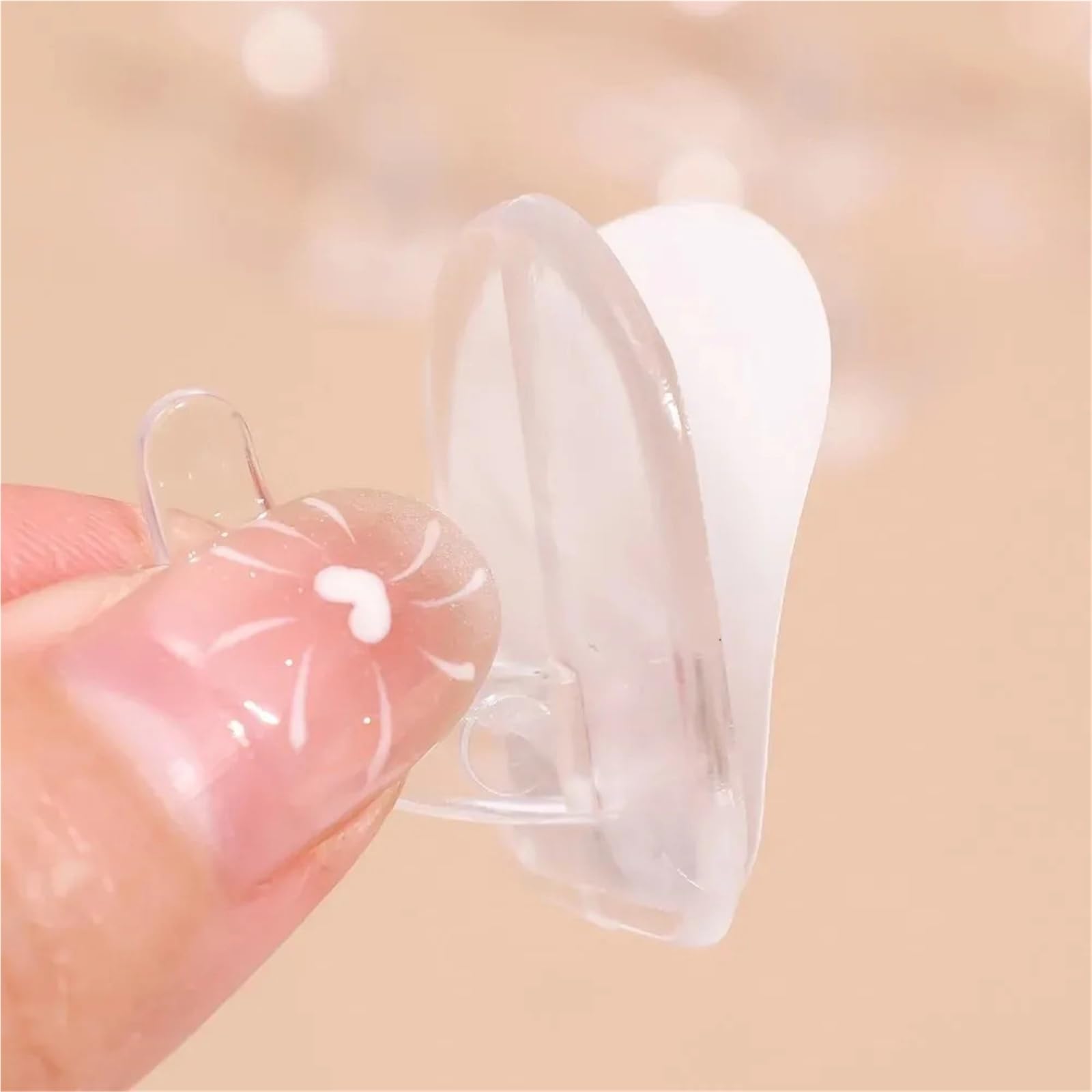 Ganchos adhesivos para pared, Ganchos Autoadhesivos Transparentes 2.2x3cm 10/30/50/100 UD(100pcs)
