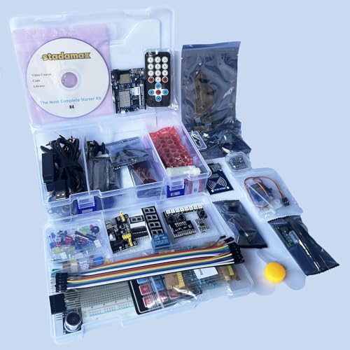 UNO R4 WiFi Super Starter Kit Compatible with Arduino IDE STEM Electronics Circuit Breadboard Include RA4M1+ESP32, Wi-Fi,720P Video Courses and Online Technical Support for Beginners & Engineers - Image 3