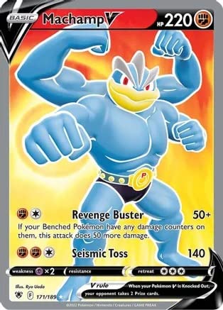 Amazon.com: Machamp V - 171/189 - Full Art Ultra Rare - Espada y