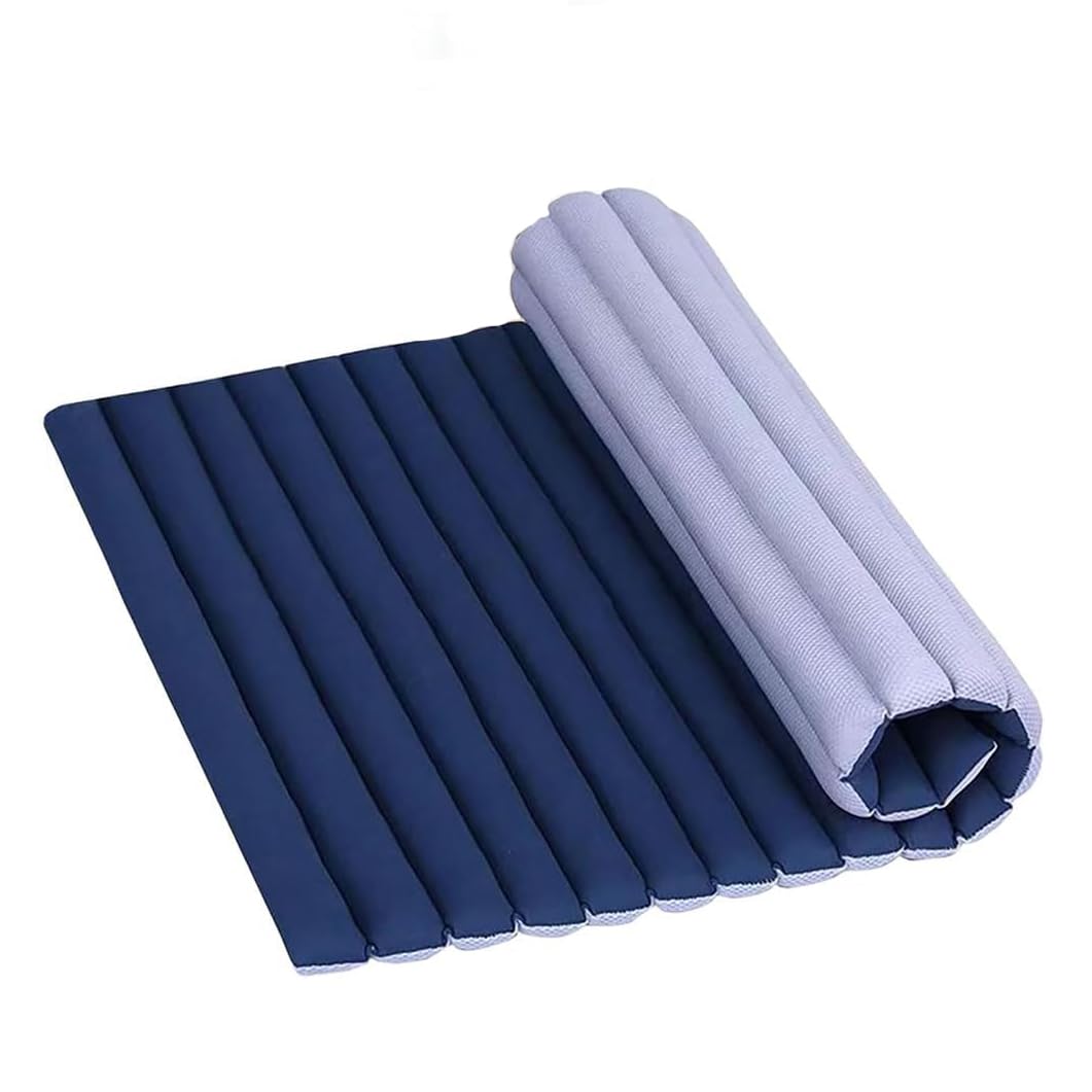 Materasso Antidecubito per Anziani E Disabili, Traspirante Assistenza al Paziente Ausili per Materassi Antidecubito Pazienti Allettati Cuscini Materasso A Pressione Alternata,Dark blue,60x70x4cm