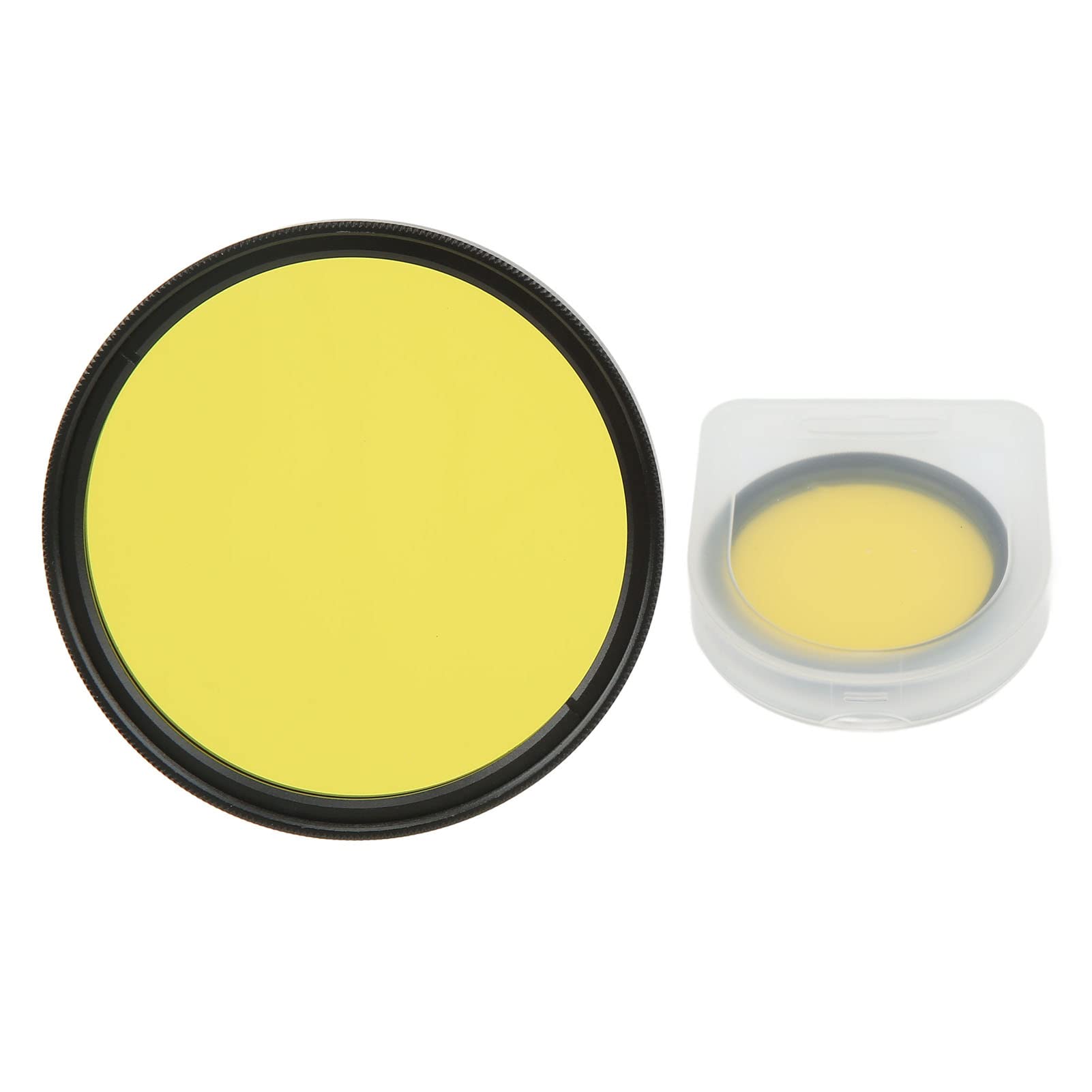 Filtre Objectif 55mm Jaune – Verre Optique Couleur Pour Appareil Photo, Anti-rayures & Imperméable