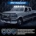 SHINEFIT 5X Smoke Lens Cab Roof Marker Running Lamps White LED Lights Compatible with 1984-1996 F150/ 1984-1997 F250 F350 Super Duty Pickup Trucks