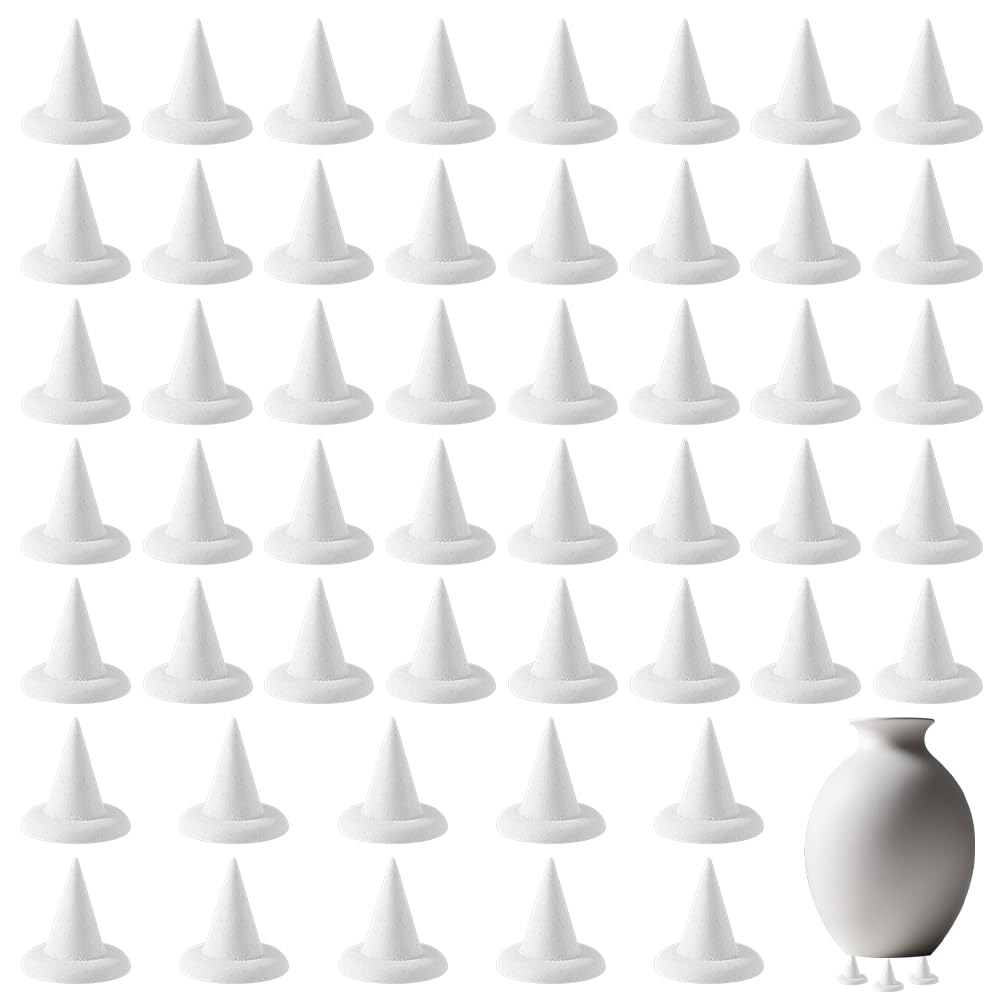 DELORIGIN 50 Pcs Kiln Stilts Support Nails Ceramic Refractory Cone Support Nails High Temperature Reusable Pottery Tools Aluminium Oxide Kiln Stilts Tool for Various Clay Firing Needs