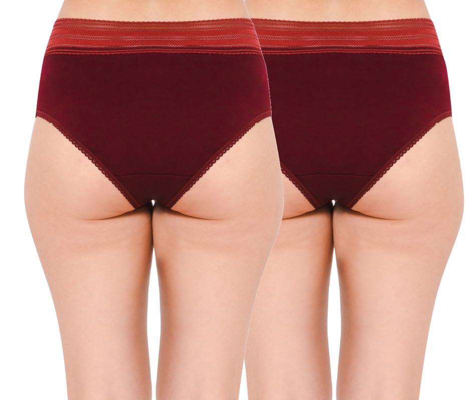 Image of Women Cotton Hipster Panty Combo of 2 | Stylish | High Waist Panty