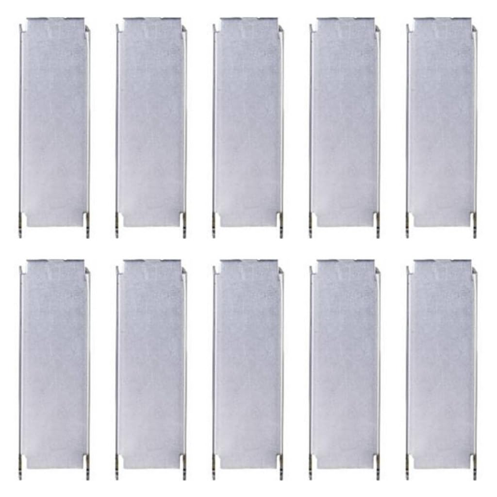 Wylex EMB1W Clip In Metal Consumer Unit Blank Insert Pieces (1 Module) - Pack of 10
