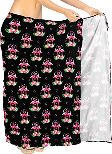 HAPPY BAY Encubrimiento Mujeres Pareo Pareo Traje de baño Bikini Negro_AA23 78"...