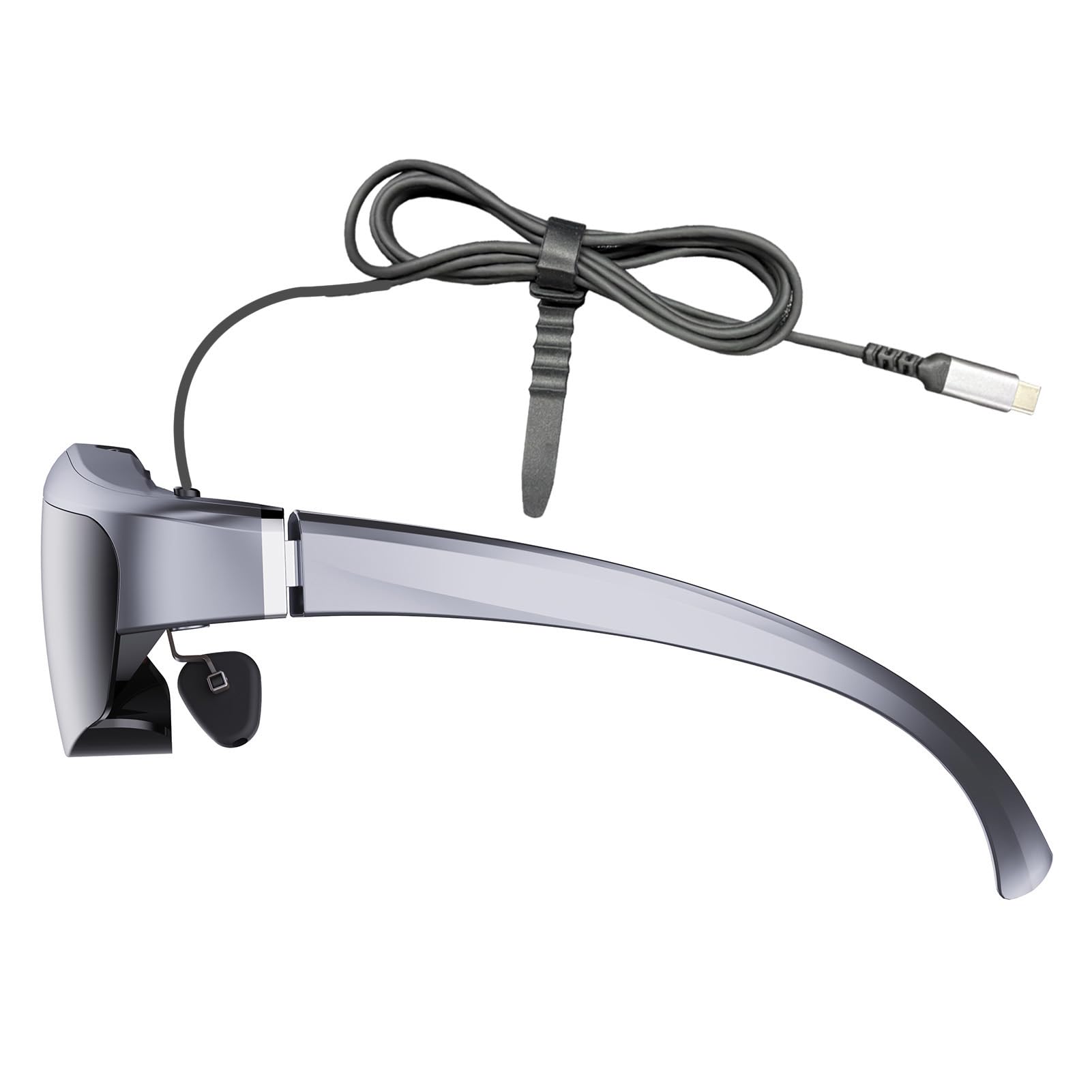 Occhiali Intelligenti con Schermo HD Virtuale da 400 Pollici e Regolazione della Miopia per Esperienza Cinematografica e Giochi, Cinema Portatile e Occhiali da Lavoro