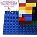 Play Platoon Building Brick Base Plates - Blue 10 Pack of 5 x 5 Inch Stackable Classic Baseplates - Compatible with All Major Building Block Toys