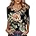 Generico Top Donna Eleganti Personalizzate Unita Tshirt Bianca Curvy Primaverile Scollo a V Bianca Basic Estive Pizzo Camicia Manica Lunga Estiva Blusa Cotone Manica 3/4 Maglia Donna Curvy Nero S