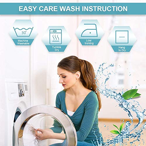 Ryb Home Faux Linen Blended Sheer Curtains, Light Filtering Ariy Vertical Sheers Half Privacy Window Covering For Sliding Glass Door Balcony Terrace Sun Room Beach, Linen, Wide 70 X Long 95, 2 Panels #TOP6