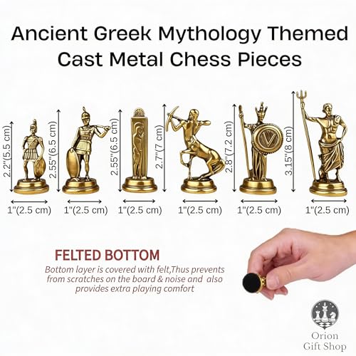 Set de Ajedrez de Mitología Griega con Almacenaje, 15 Pulg miniatura 3