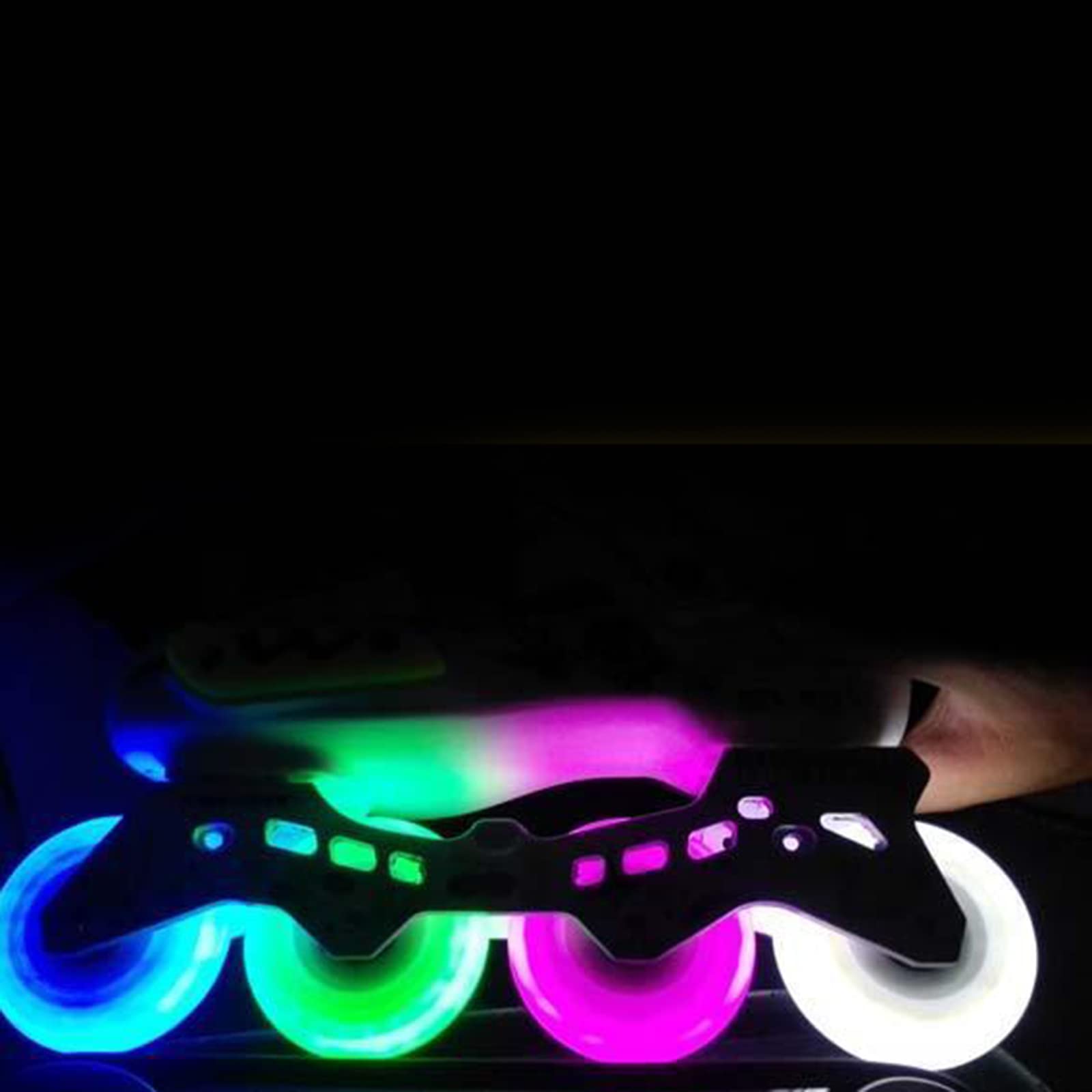 Ruedas Repuesto Patines, Luces LED línea 85 A, 72 mm, 76 mm, 80 mm, Luces LED Intermitentes Repuesto línea con rodamientos
