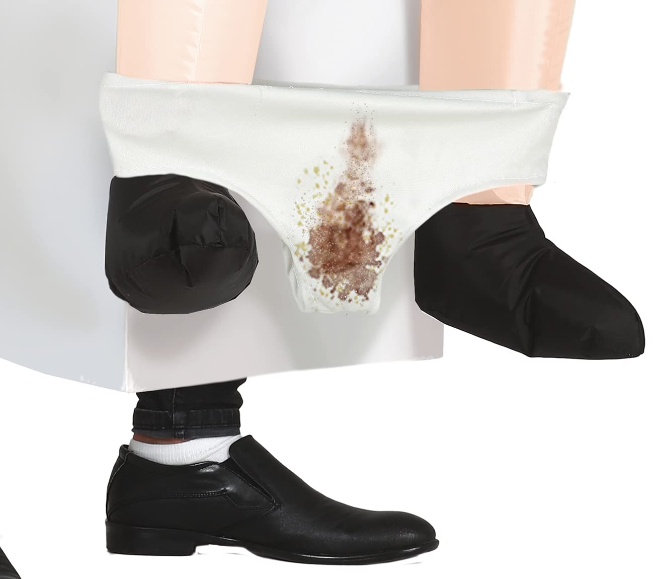 FIESTAS GUIRCA | Disfraz de Inodoro para Adulto (52-54/L) - Mochila y Pantalón - Disfraces Divertidos para Despedidas de Soltero, Fiestas de Disfraces y Celebraciones - Ideal para Hombres