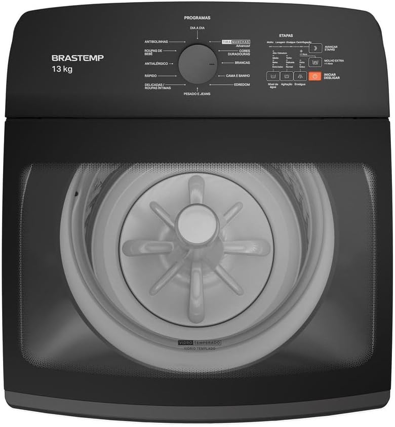 Máquina de Lavar Brastemp 13Kg Cinza Platinum com Ciclo Tira Manchas Advanced e Ciclo Antibolinha - BWK13A9 110v - Image 9