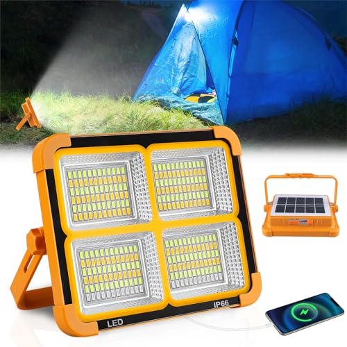 Projecteur LED 200W rechargeable solaire pour résoudre le manque de lumière