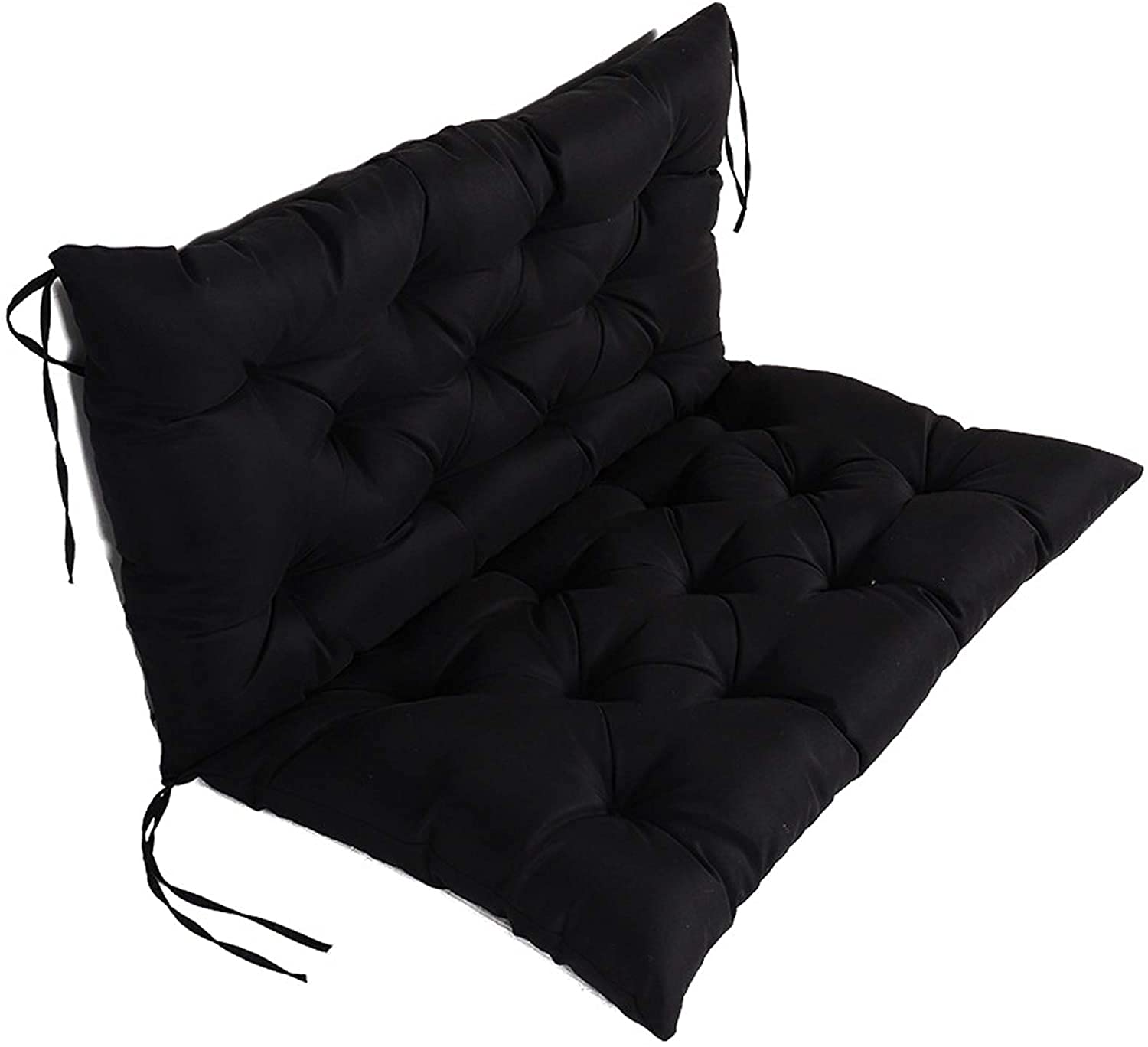 Ultra gruba szara huśtawka ogrodowa, hamak, poduszka na 2-, 3-osobowe, meble ogrodowe, miękka w dotyku i wygodna, 120 x 100 x 8 cm, idealna do relaksu