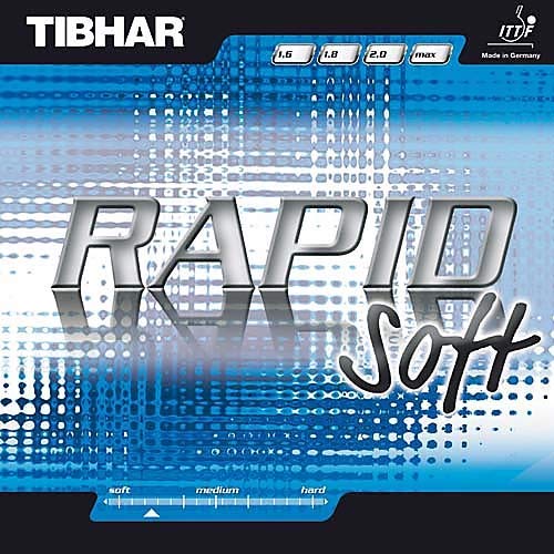 Tibhar Belag Rapid Soft Farbe 1,8 mm, schwarz, Größe 1,8 mm, schwarz