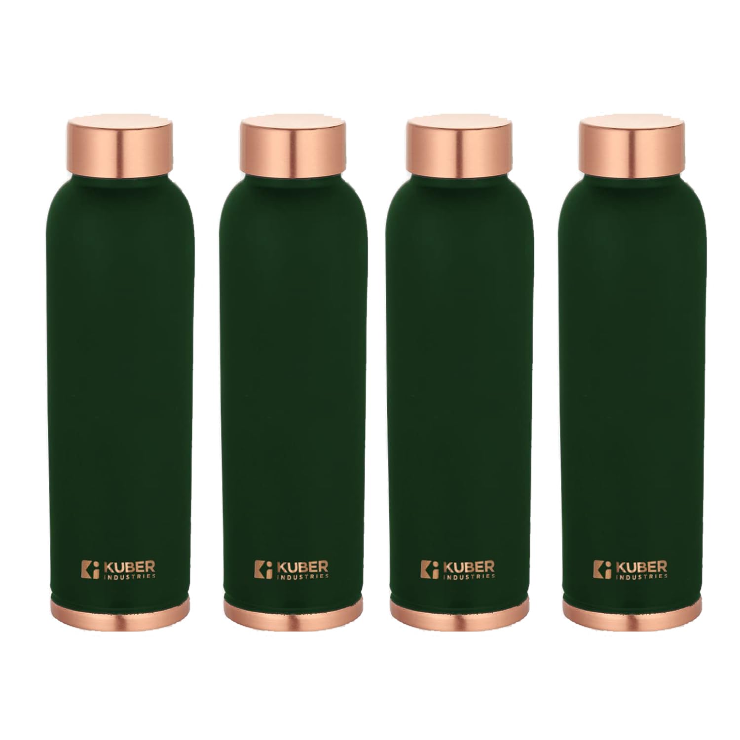 Kuber Industries Copper Water Bottle | BPA Free, Non Toxic | Leakproof, Durable & Lightweight | with Added Health Benefits of Copper | Ergonomic Design & Easy to Clean | Green| 950 ml (Pack of 4) (B0CVF1PQ4F) Amazon Price History, Amazon Price Tracker