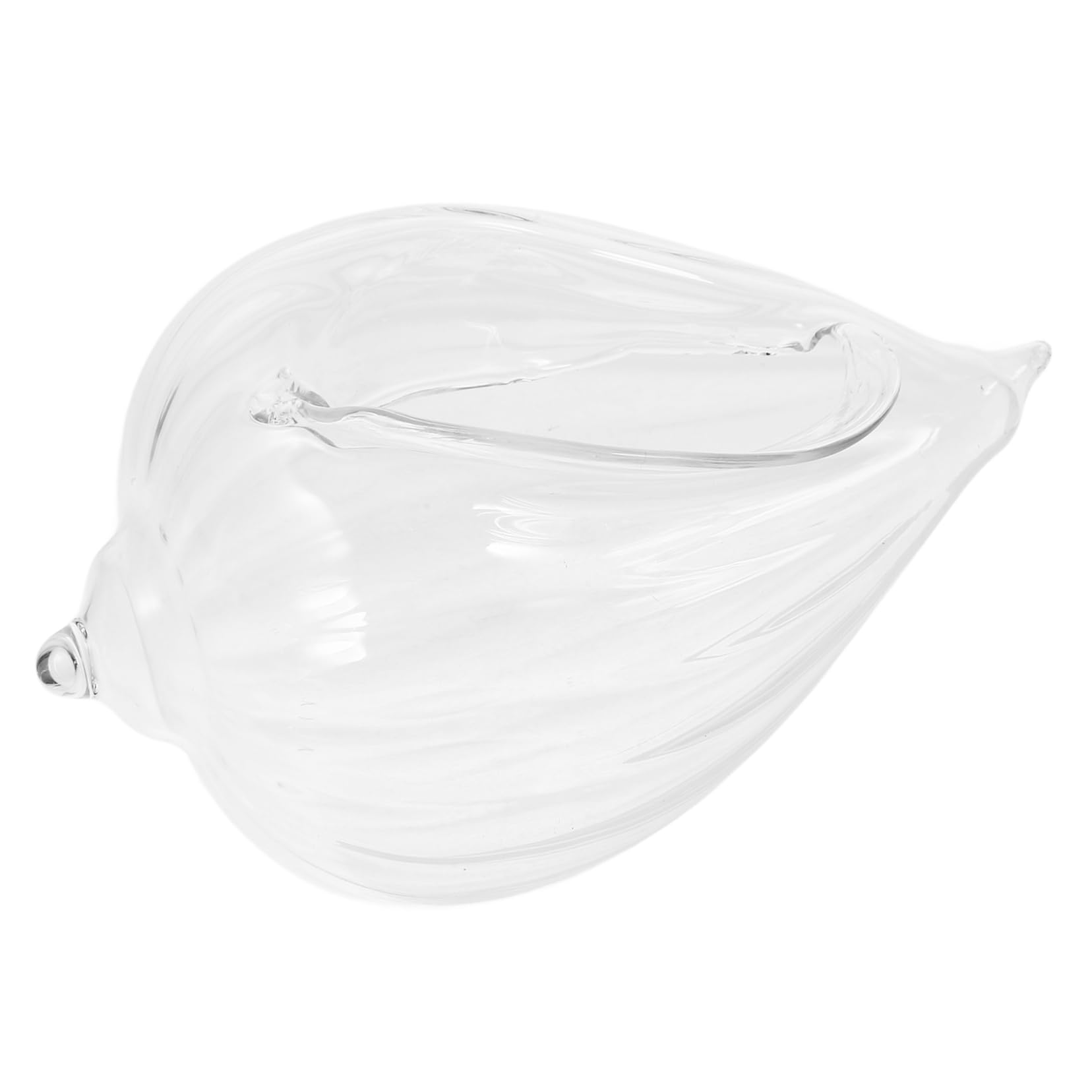 PRETYZOOM 3piezas Copa De De Forma De Concha Vaso Para Bebidas y Restaurantes Taza De Cocktail Transparente Para