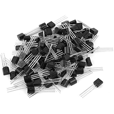 Ardest 100 Pcs Standard 2N2222 NPN TO-92 Plastic-Encapsulate Power Transistors 75V 600mA for Arduino & Raspberry Pi Projects Cover
