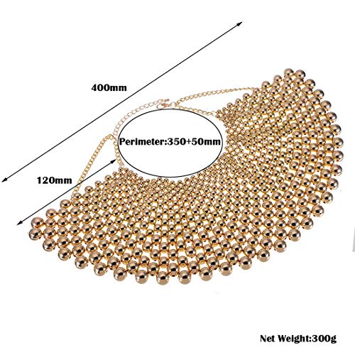 Bib Collar Necklace Chunky CCB/Crystal/Pearl Resin Beads Chain Choker Statement Necklace Womens Fashion Jewelry Necklace4