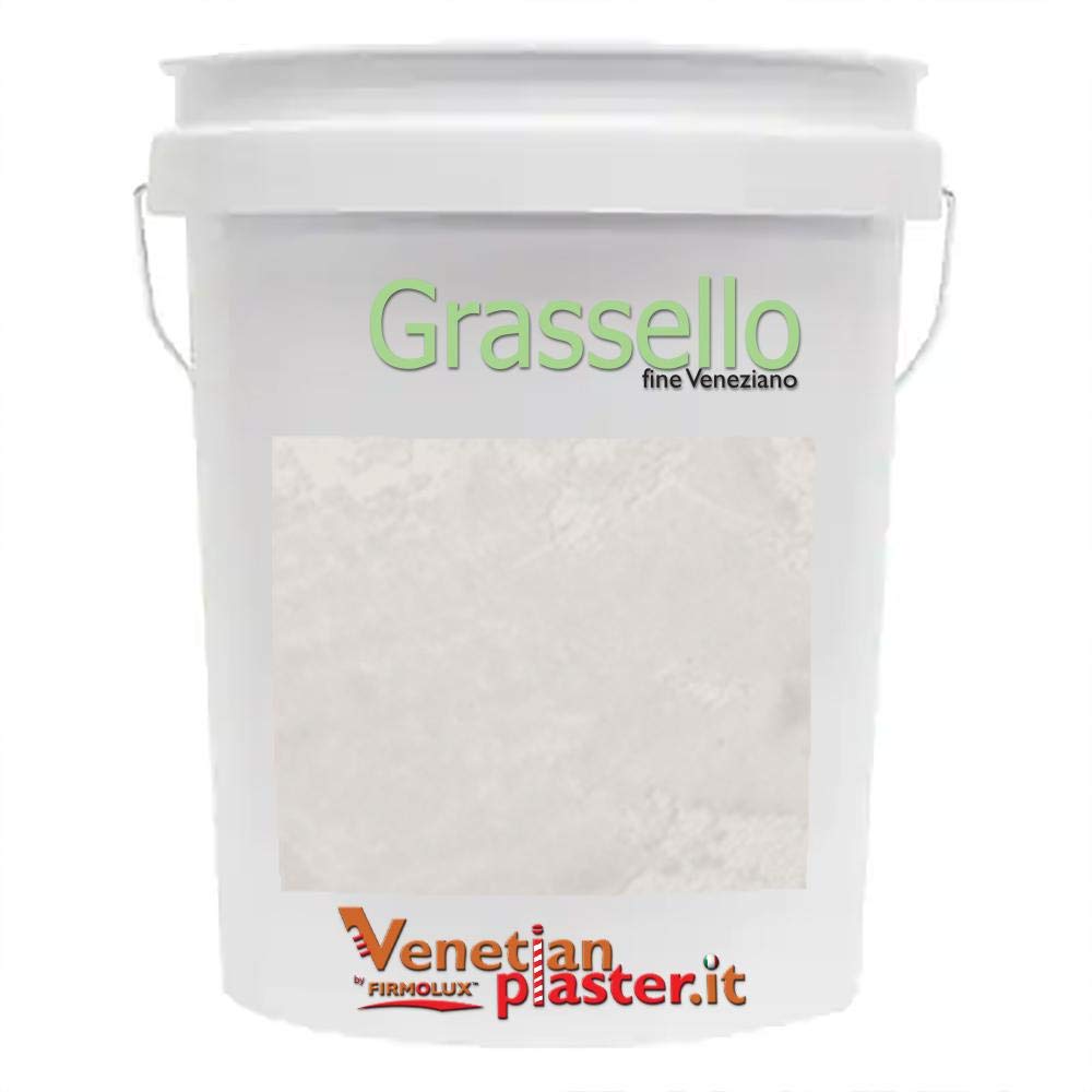 Grassello Authentic Venetian Plaster | Polished Plaster | Made in Italy from Lime & Marble | Gray-Blue Colors (14) | Color: SW7021 Simple White
