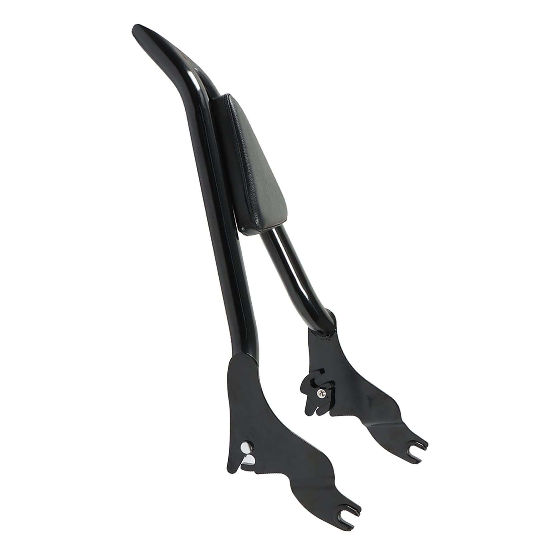 Photo 1 of WFLNHB Motorcycle 16inch Detachable Sissy Bar Passenger Pointed Rear Backrest with Cushion Pad Replacement for Touring Road King Street Glide Electra Glide Road Glide 2009-2021 Black 16 inch