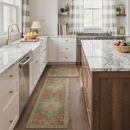 image for GENIMO Kitchen Mats for Floor 2PCs, Washable Anti Fatigue Mat for Cush