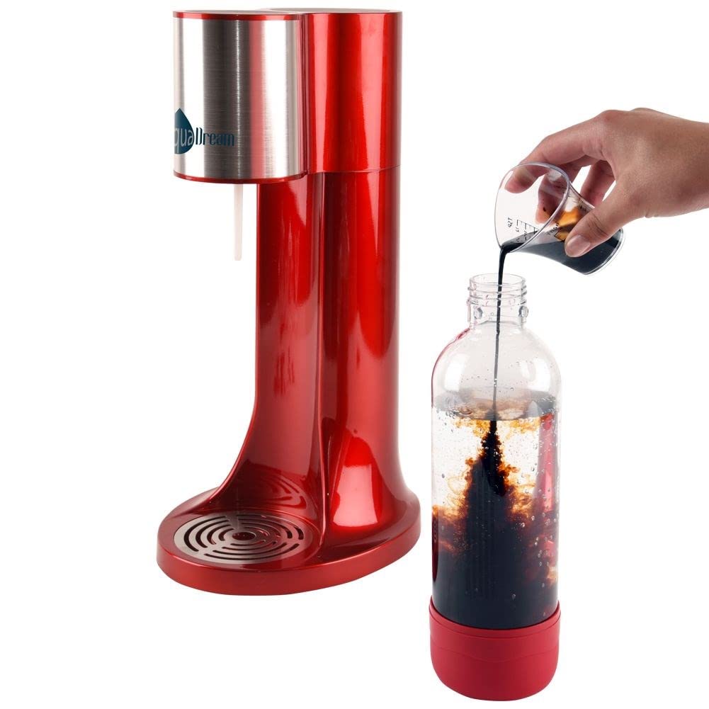 orion group Esparcidor de agua para burbujear, color rojo | Ácido carbónico para botella de sifón AquaDream
