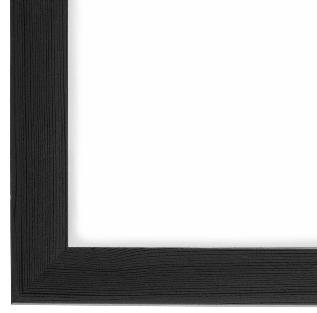Duisburger-Rahmen24 DR24 - Marco de fotos (50 x 90 pin), diseño de madera MDF de 35 mm de ancho incluido. Cristal sintético antirreflectante, pared trasera estable, ganchos y sujetadores
