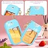 LEISENOR Silicone Case Compatible with Touchland Hand Sanitizer Spray, Protective Case for Power Mist and Glow Mist 1 fl oz (Glitter blue) #2