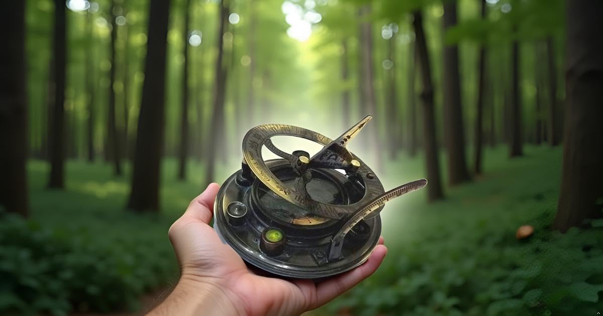 Cadran solaire fait à la main avec boussole dans un coffret cadeau Cadran soleil Montre capitaine de navigation en laiton nautique boussole en laiton massif dans une boîte en bois ajustée.
