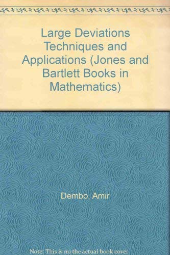 Amazon | Large Deviations Techniques and Applications (Jones and Bartlett Books in Mathematics ...