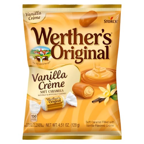Werther's Vanilla Creme Soft Caramels - 4.51 oz Bag (Pack of 4) image 2