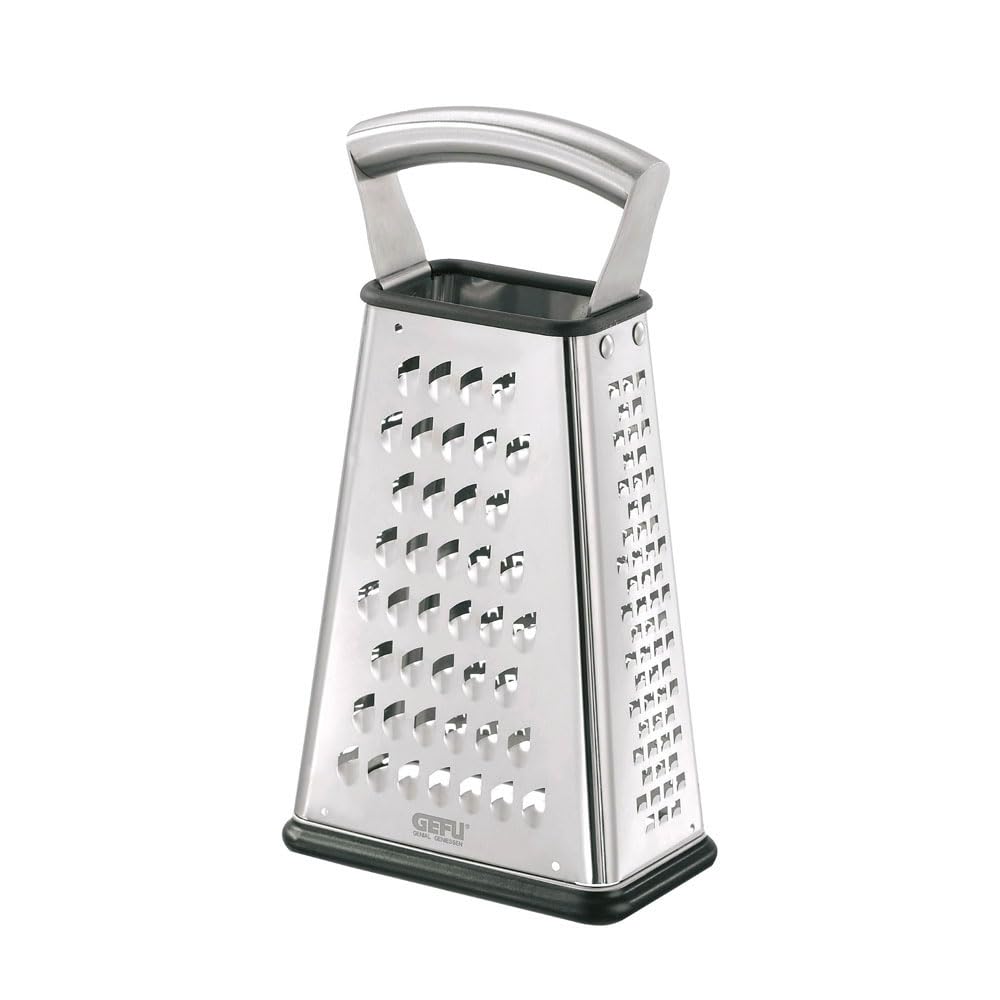 GEFU GE10760 Vitales Laser Cut Râpe à 4 Faces Acier Inoxydable Inox 14 x 8,5 x 26 cm