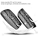 HERCHR Soccer Shin Guards, 5 Colors 1 Pair Adult Football Sports Shinguards Soccer Ball Shin Guards Legs Protector Calf Protective Gear(Black)