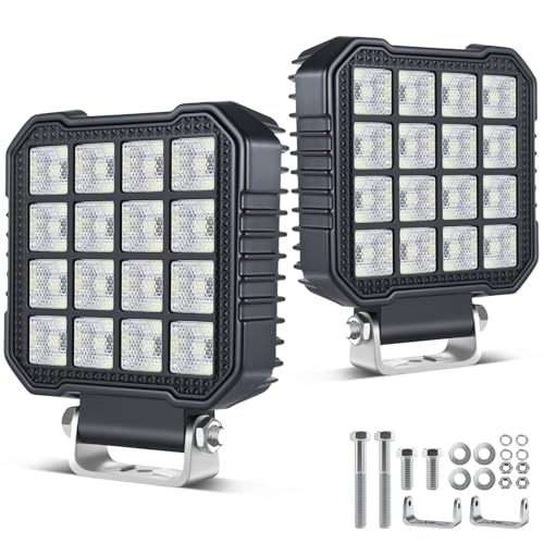 antom 2 pezzi fari led trattore 172W 9-60V 20400 Lumen faro LED IP68 impermeabile faretti led 12v per escavatori, trattori, rimorchi, ATV, camion, veicoli fuoristrada, moto