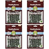 UrbanX HealthyBones Original Natural Dog Dental Care Mint Snacks Oral Health Dog Food for American Bulldog and Other Large Working Dogs, 60 Count